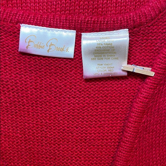 Vtg Ugly Christmas Sweater Vest Womens Large Red Snowman Tassel Festive FLAWS - Picture 3 of 13